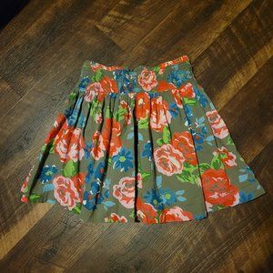 Mini Boden Woven Floral Skirt